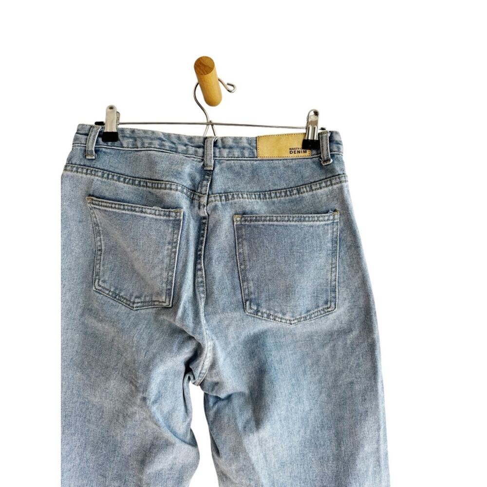 Nasty Gal Slits Now or Never Straight Leg High Rise Jeans - Picture 6 of 9
